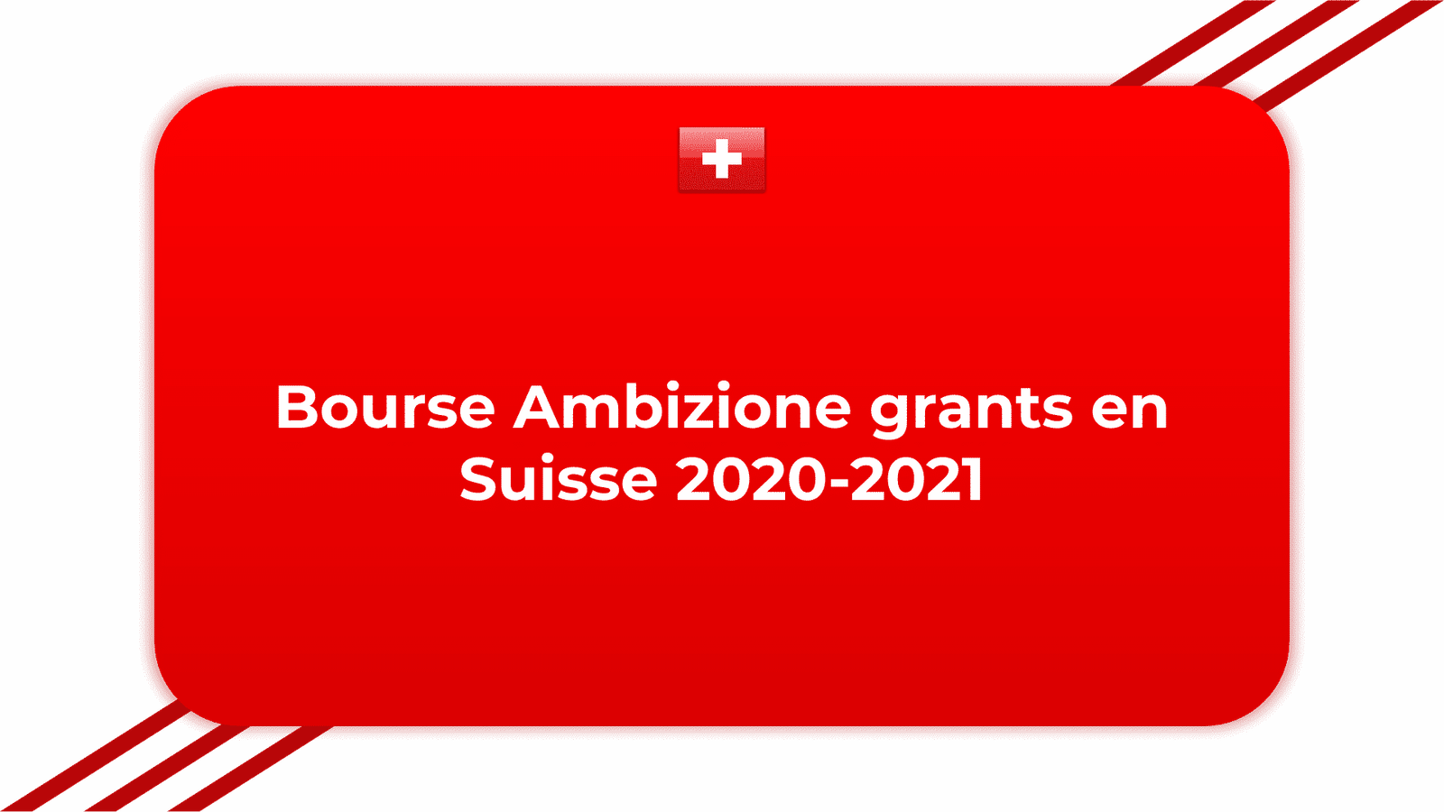 Bourse Ambizione grants